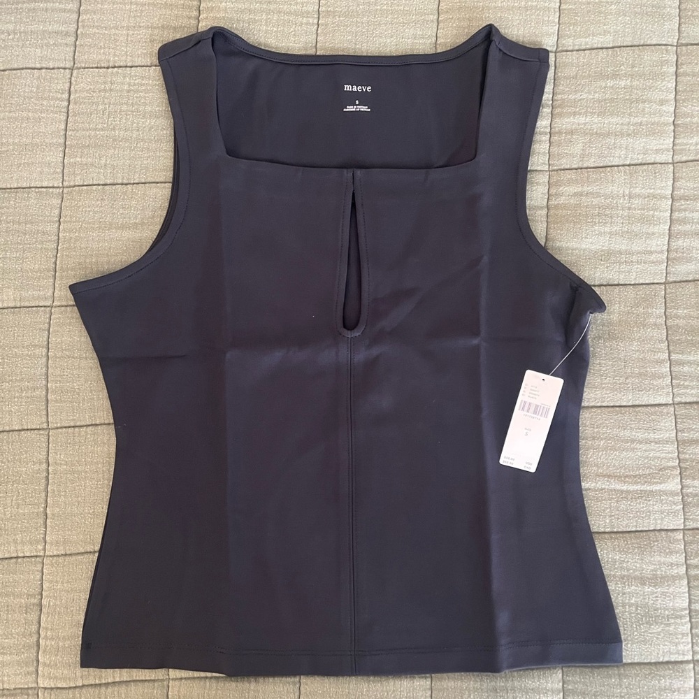 *NWT* Anthropologie Keyhole Top🖤 - Picture 4 of 5